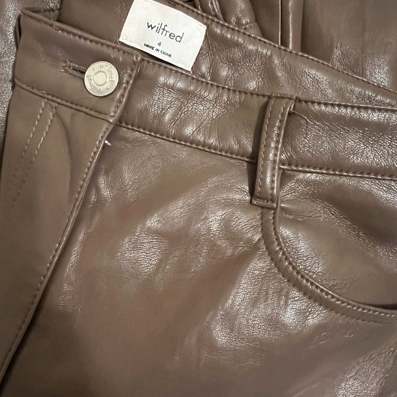Aritzia brown Melina leather pants - Picture 2 of 5